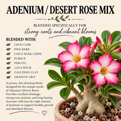 Desert Rose Potting Mix – Fast-Draining Adenium Soil