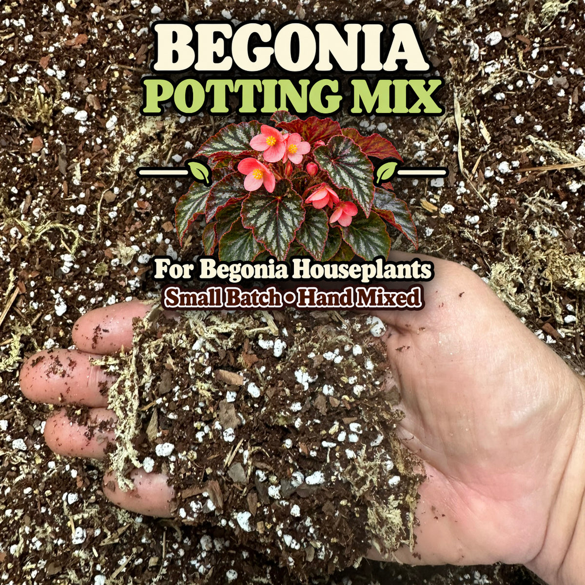 Begonia Soil Mix – Moisture-Balanced Potting Mix for Indoor Plants
