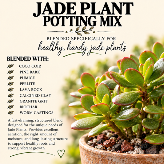 Jade Plant Potting Mix – Fast-Draining Crassula Soil