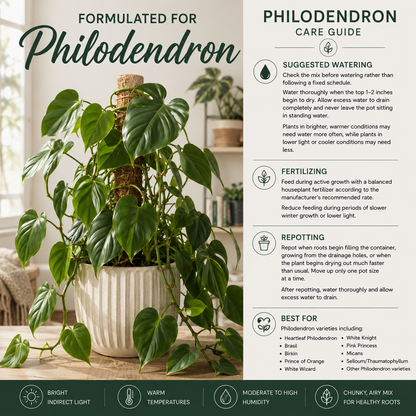 Philodendron Soil Mix – Chunky Aroid Potting Mix for Indoor Plants
