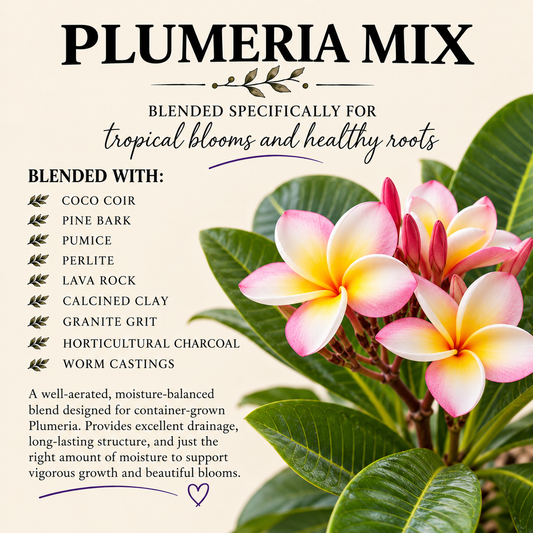 Plumeria Potting Mix – Fast-Draining Frangipani Soil