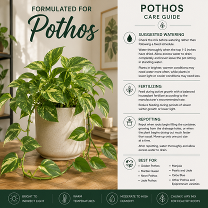 Pothos Soil Mix – Chunky Aroid Potting Mix for Indoor Plants